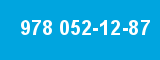 978 052-12-87 978 052-12-87